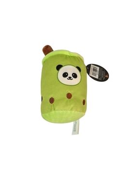 Green Panda Plush Bubble Tea Toy - Cute Squeeze Plush